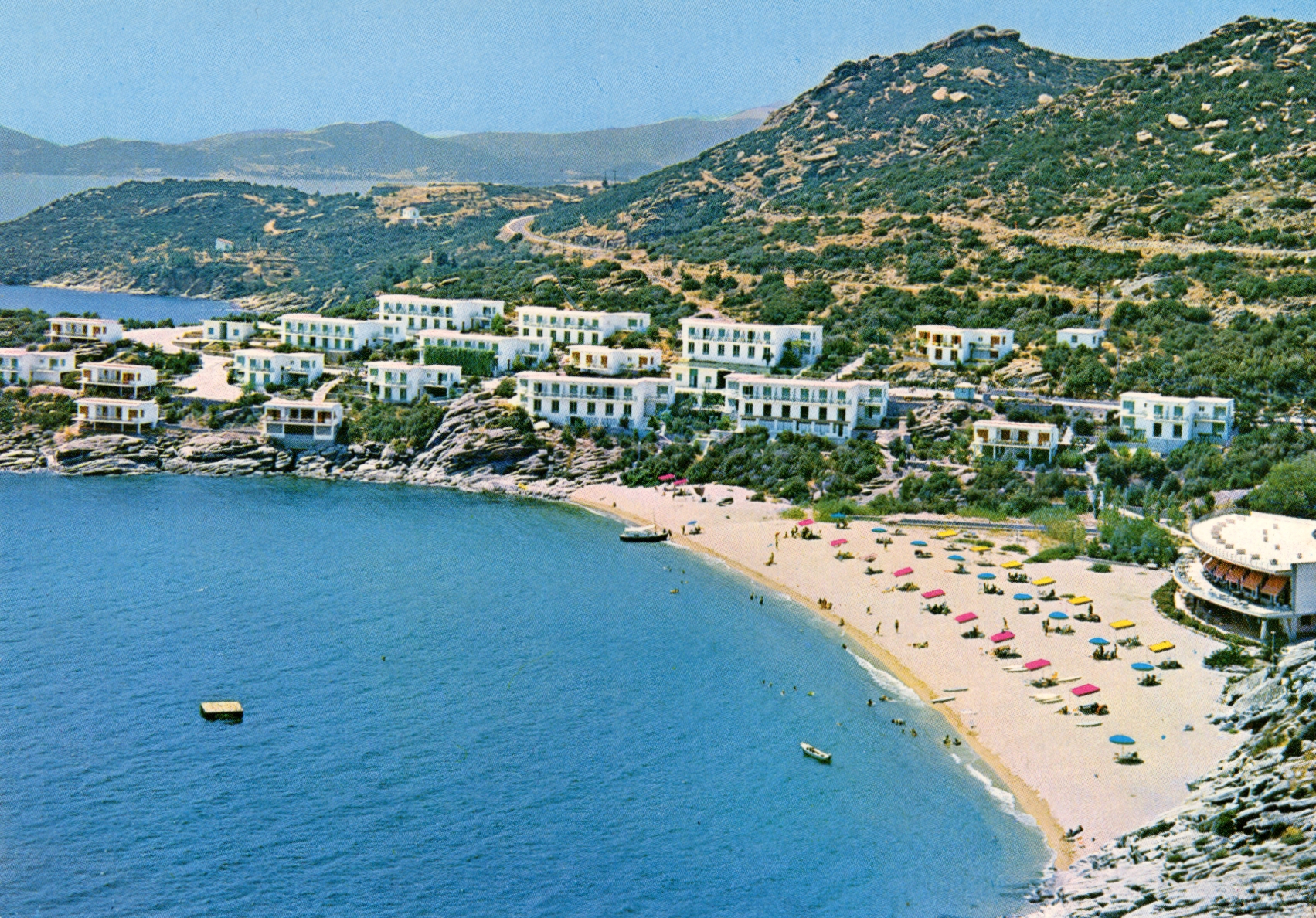 Seaside Bungalows at Tosca Beach in Kavala  artifact