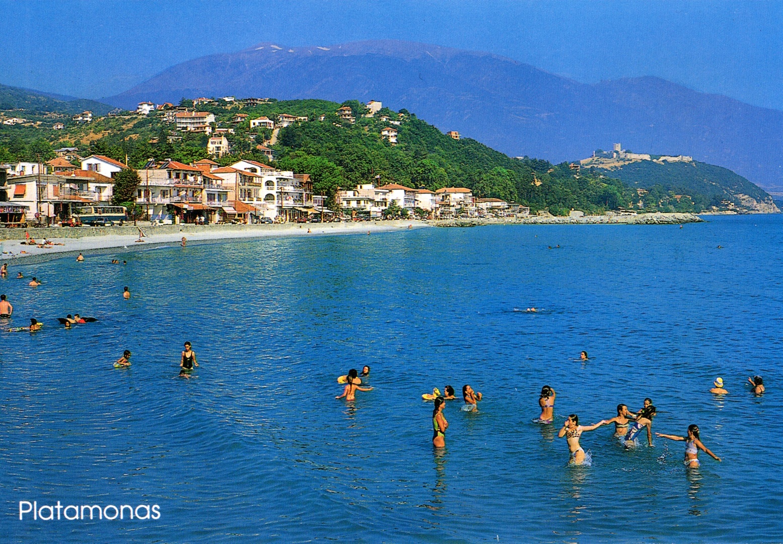 A view of Platamonas village with the medieval castle in the background artifact