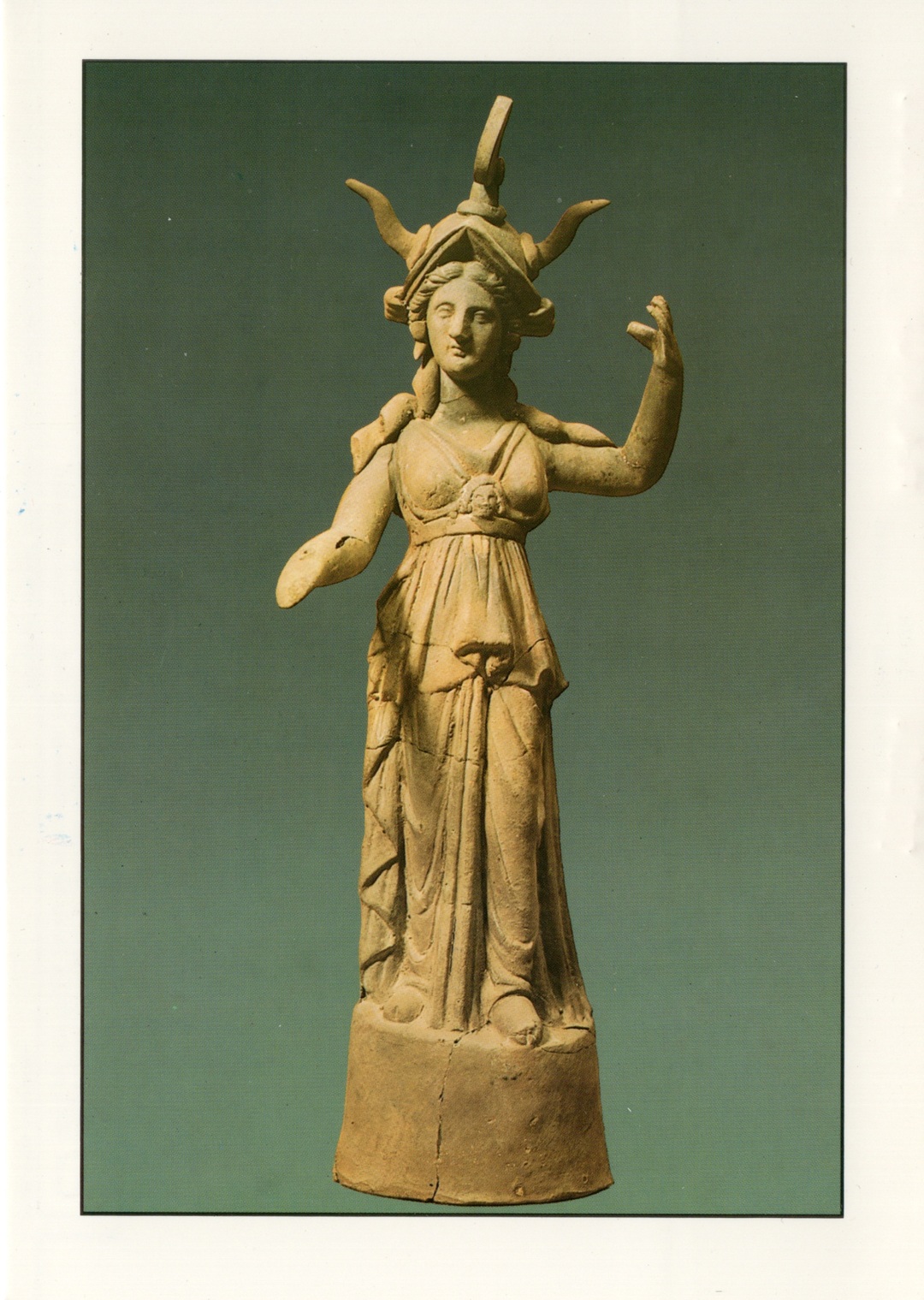 Clay figurine of Athena Alkidemos at Pella  artifact