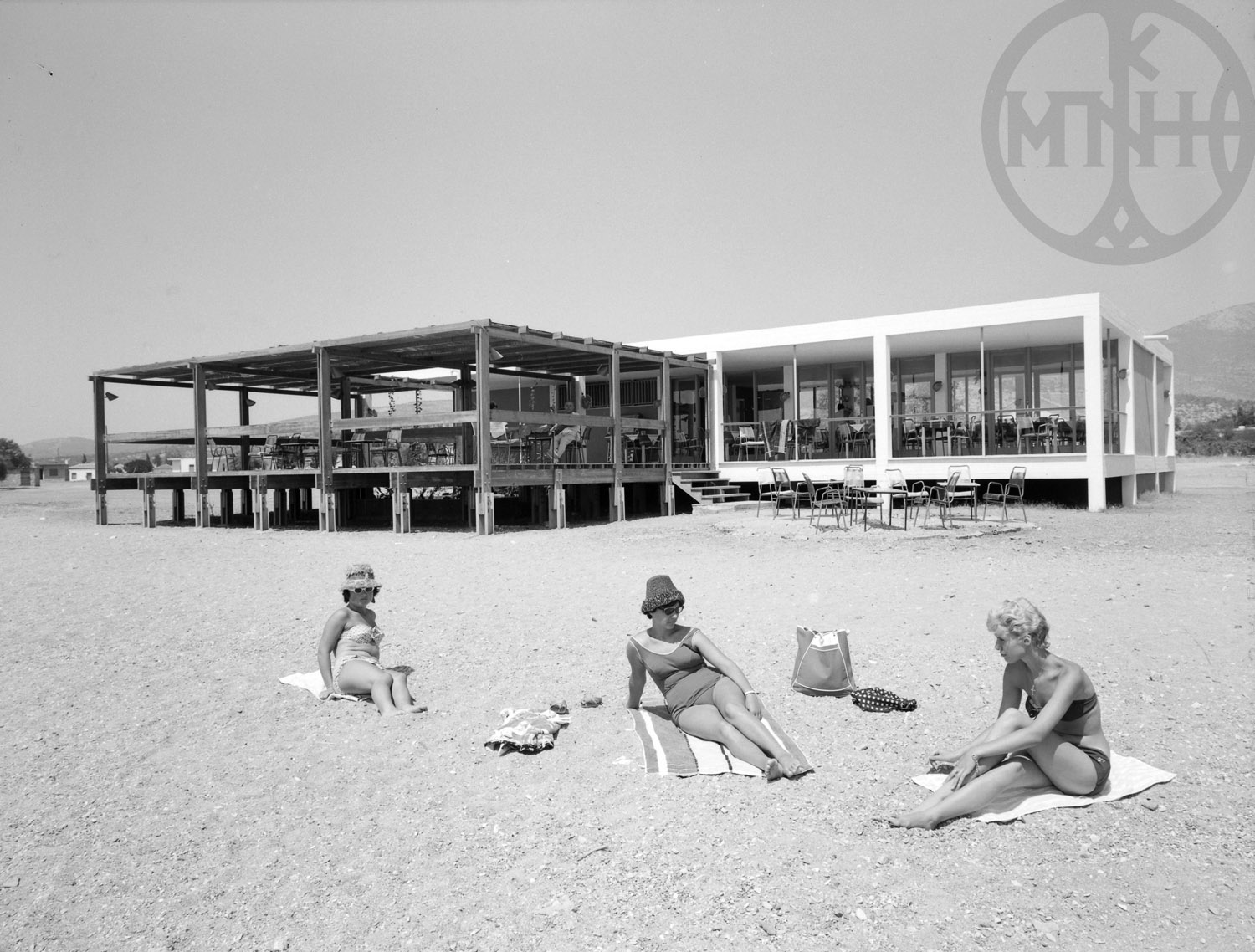 Tourist Pavilion in Eretria 1959 artifact